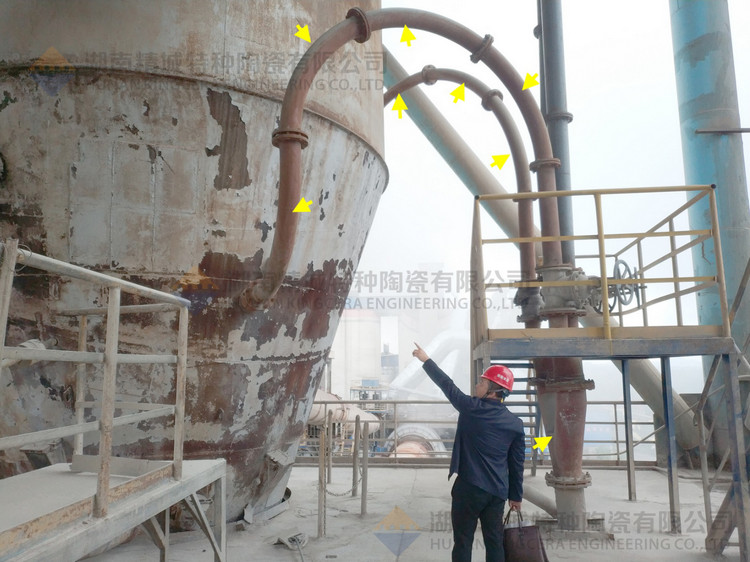 湖南pg电子模拟器特特种陶瓷有限公司回访客户并审查耐磨陶瓷管道现场运行情形