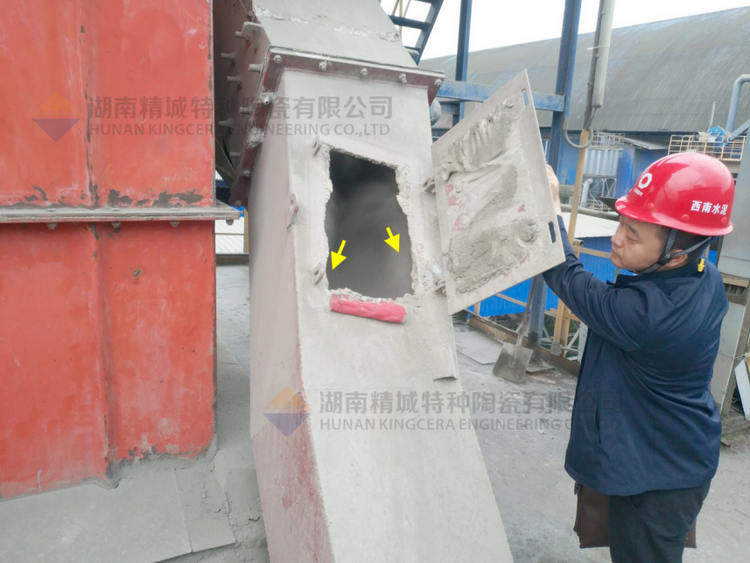 pg电子模拟器特瓷牌耐磨陶瓷内衬下料溜槽